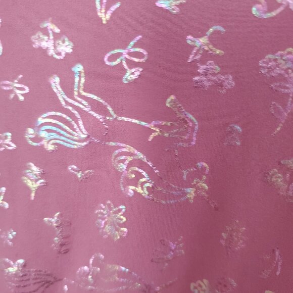 Soho Blue Mauve Purple Unicorn Short Sleeve Dress Girls Size 12 - Picture 4 of 5